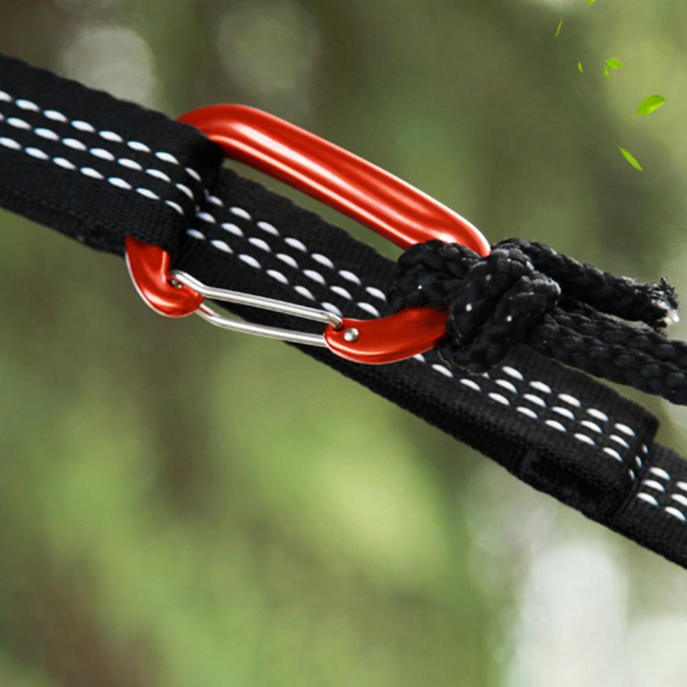 Móc khóa Carabiner chữ D bằng hợp kim nhôm tiện dụng