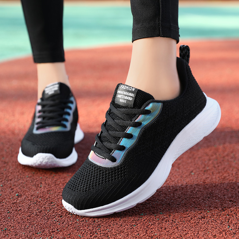 Giày thể thao nữ, giày chạy bộ đế êm nhẹ, thoáng khí đế cao su đúc, chống trơn trượt hạn chế mòn  – GNU2071