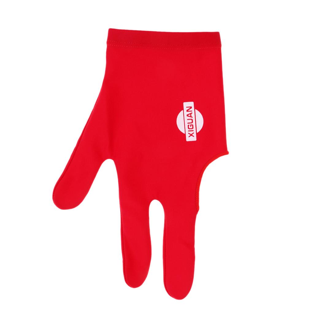 Spandex Snooker Billiard Pool Cue Glove Left Hand 3 Finger Accessory