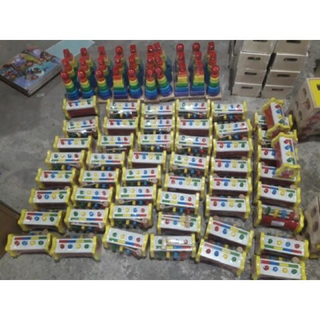 Đồ chơi đập chuột hình thỏ bằng gỗ cao cấp