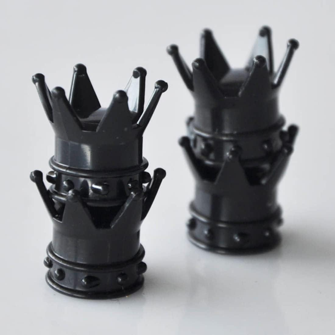 4 Cái Mũ Van Làm Thủ Công Pha Lê Vương Miện Với Gioăng Lốp Mũ Van Cho Xe Đạp Xe Máy Ô Tô Xe Kéo Xe Tay Ga Nắp Van Không Khí Mũ Lưỡi Trai-Đen