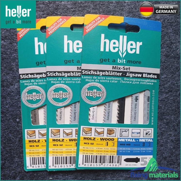 Set 5 Lưỡi cưa lọng hỗn hợp HELLER 27498 2 (Cưa sắt, gỗ, SX tại ĐỨC)