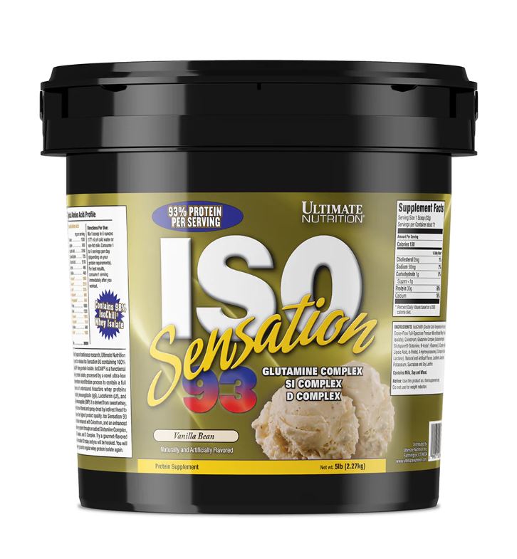 Whey Protein tăng cơ giảm mỡ Iso Sensation 93 5lbs Ultimate Nutrition - Whey Isolate tăng trưởng cơ nạc giảm mỡ