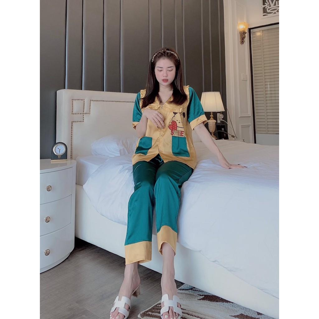 đố bộ pijama satin cao cấp size tu 40 đến 60 ki