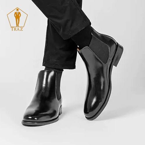 Giày boots nam TRAZ Chelsea Boots Classic đế khâu