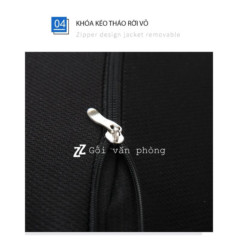 Gối đỡ cổ ô tô CAO CẤP cao su non chống đau vai gáy GLC-08