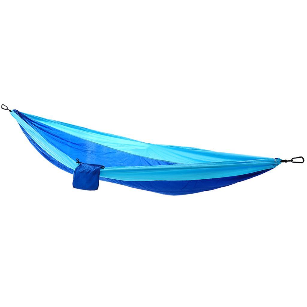 Heavy Duty Double Swing Hammock Foldable Camping Ultralight Sleeping Hanging Bed with Storage Bag
