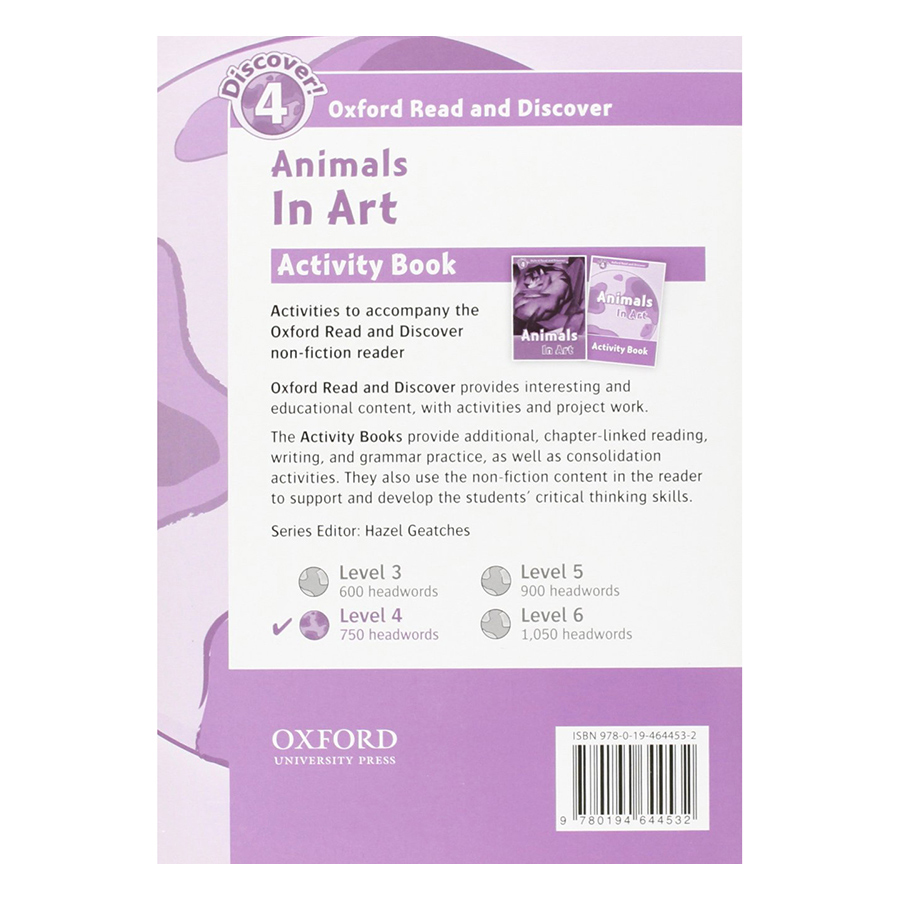 Oxford Read and Discover 4: Animals In Art Activity Book