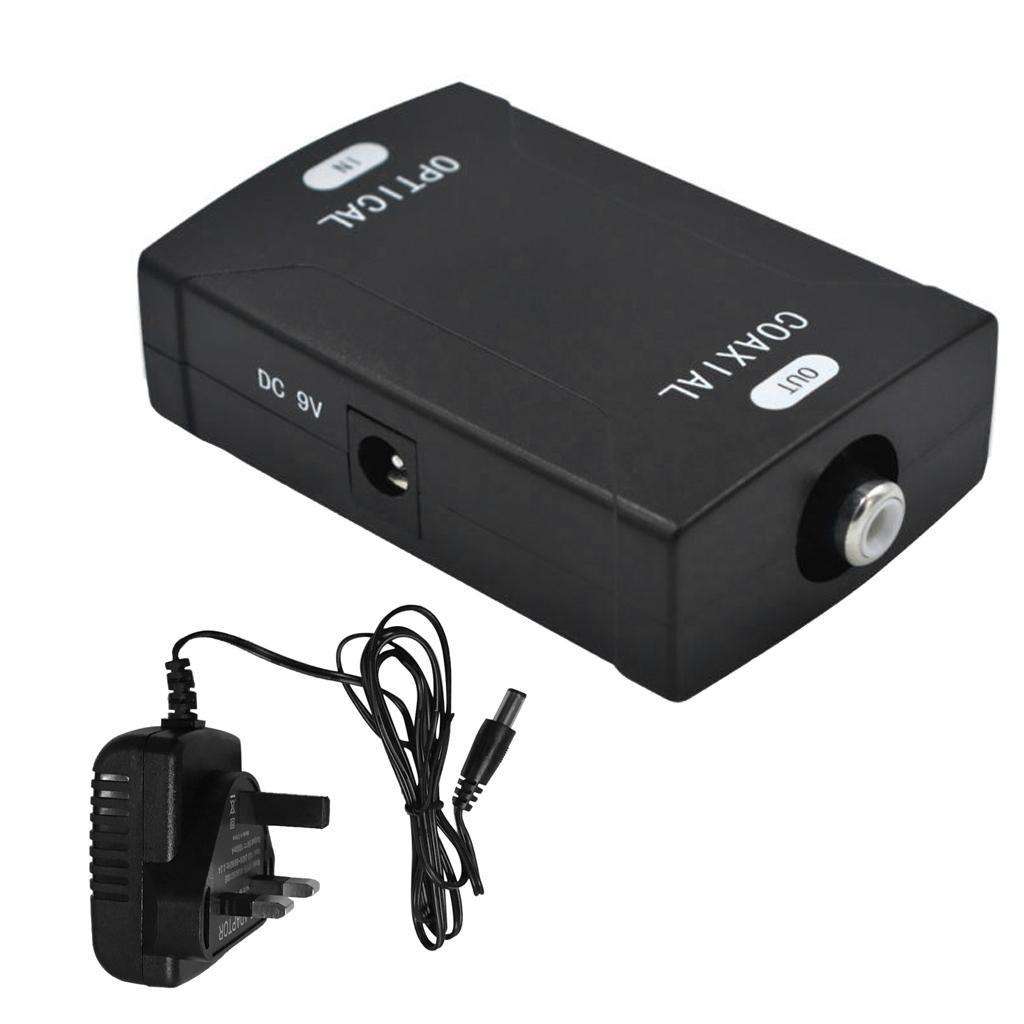 Input to RCA Coaxial Coax Digital Audio Cable Converter Adapter UK