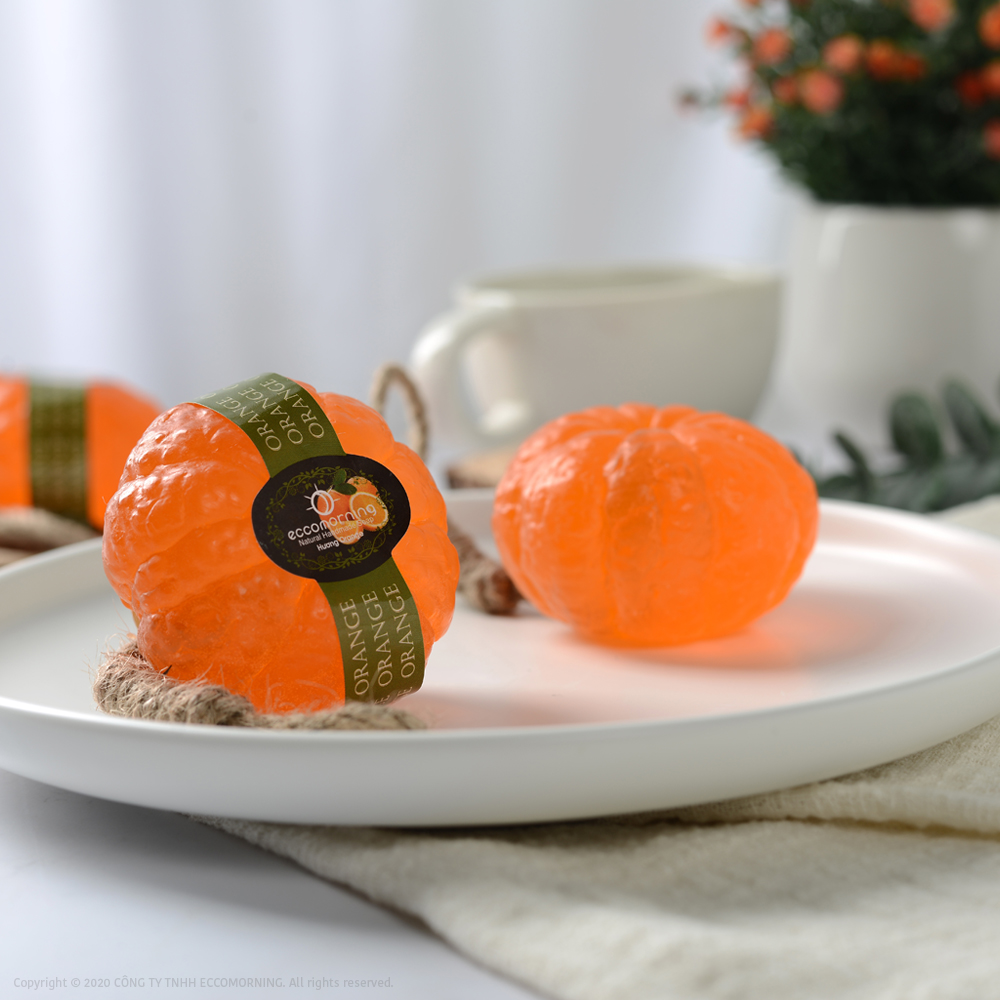 Xà Bông Thiên Nhiên Handmade eccomorning Hình Quả Cam - Orange Soap