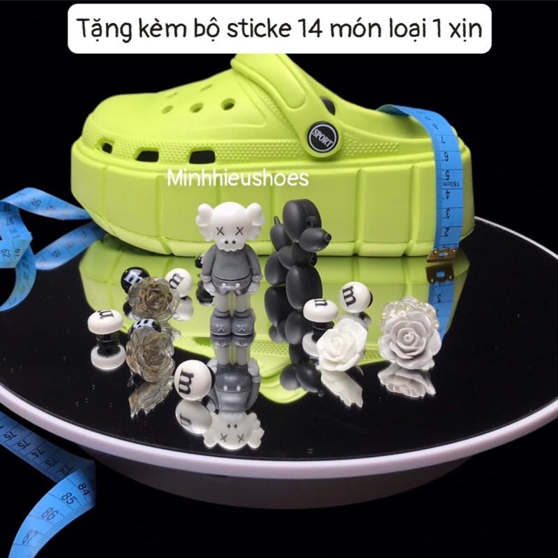 DÉP BÁNH MÌ NỮ ĐẾ CAO 5-7CM, SỤC CROSS TRẮNG VA ĐEN CHO NAM VA NỮ ,HANG KOLA