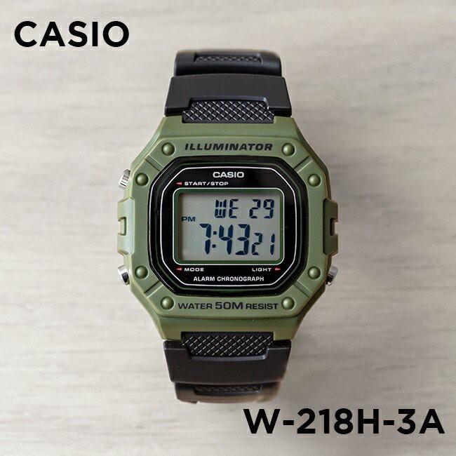 Đồng Hồ Nam Casio W-218H-3AVDF Dây Nhựa