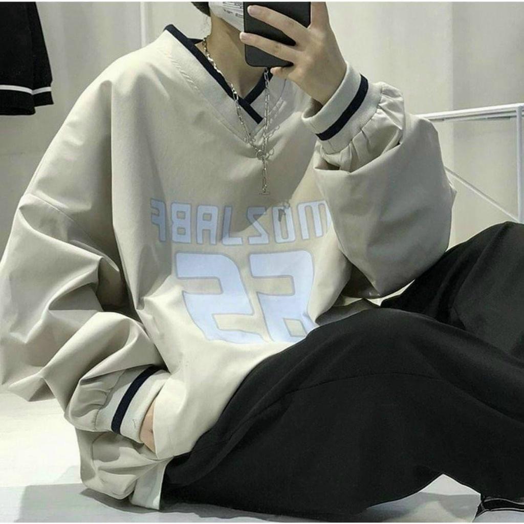 Áoo Sweater nam nữ cổ V 65 áo nỉ dài tay thu đông phong cách Ulzzang, áo nỉ nam nữ Unisex Form Rộng