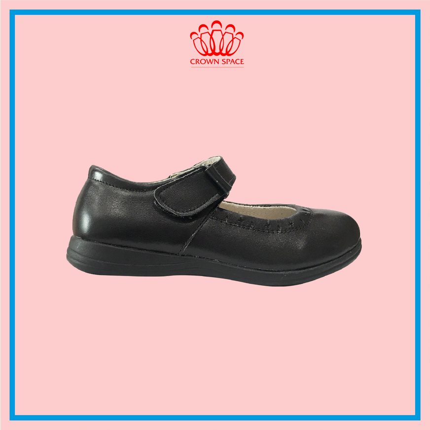 Giày Búp Bê Đi Học Bé Gái Crown Space UK School Shoes CRUK3040 Cao Cấp Nhẹ Êm Thoáng Mát Size 28-36/4-14 Tuổi