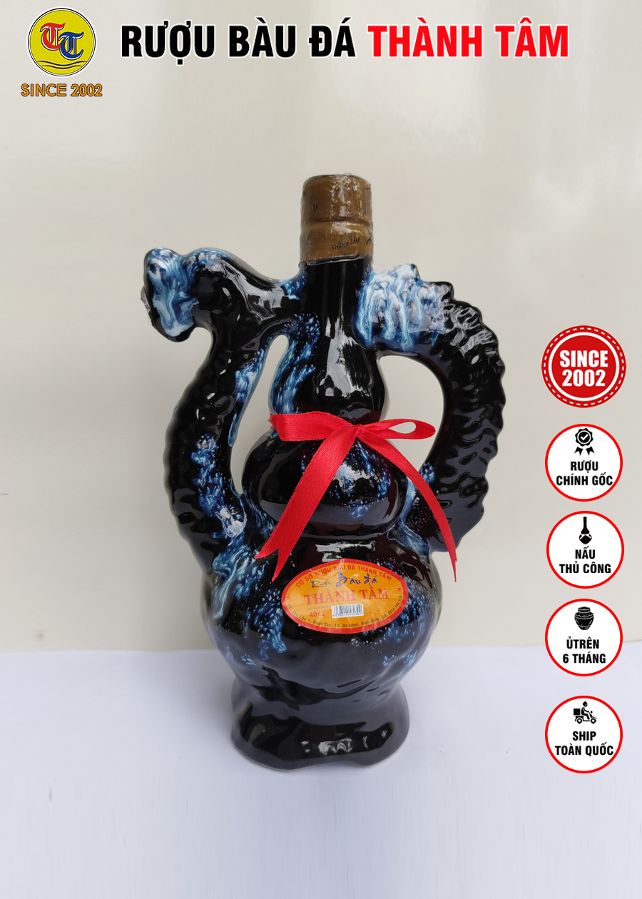 Đặc Sản Bình Định - Rượu Bàu Đá Thành Tâm Rổng Nhỏ 350ml - OCOP 3 Sao