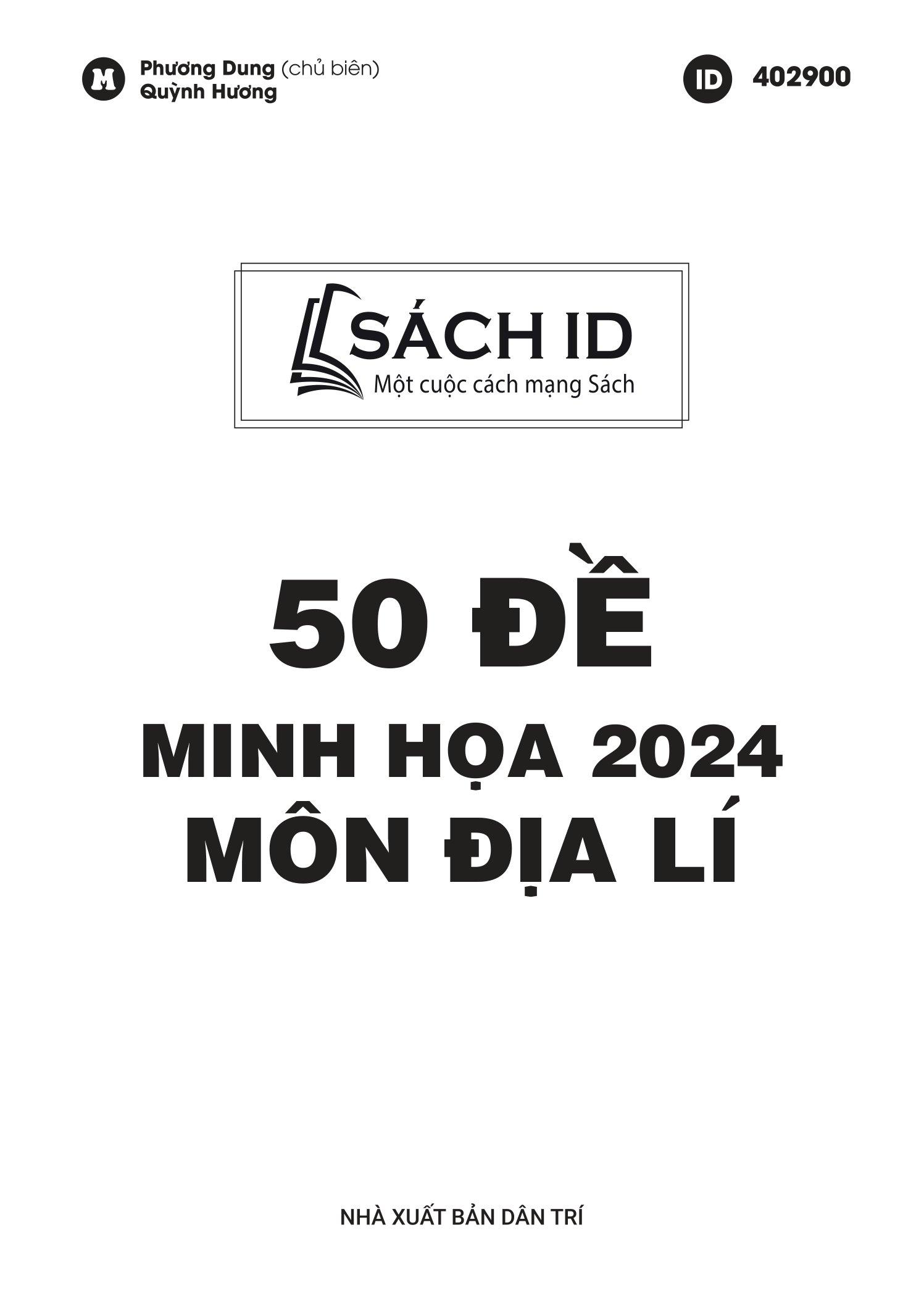 50 Đề Minh Họa 2024 - Môn Địa Lý