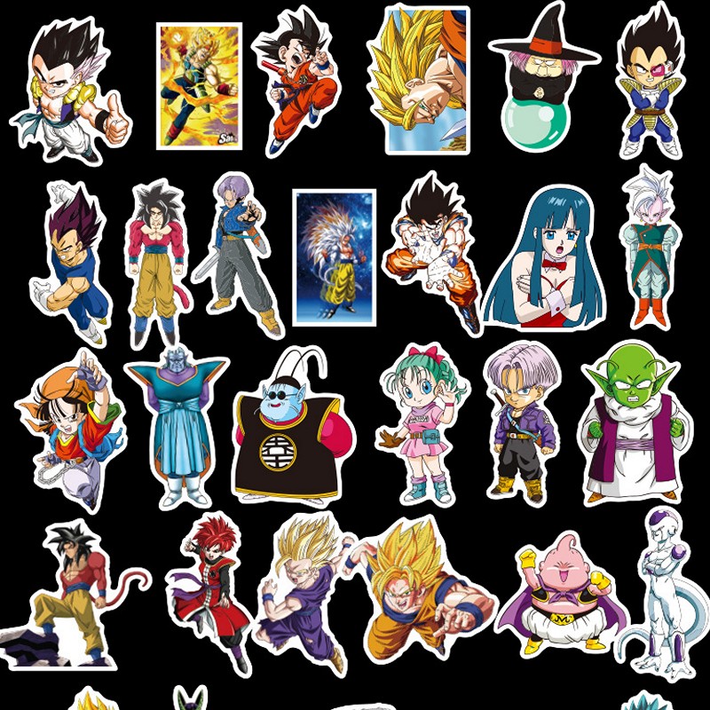 Bộ 100 miếng Sticker hình dán Dragon Ball SetB