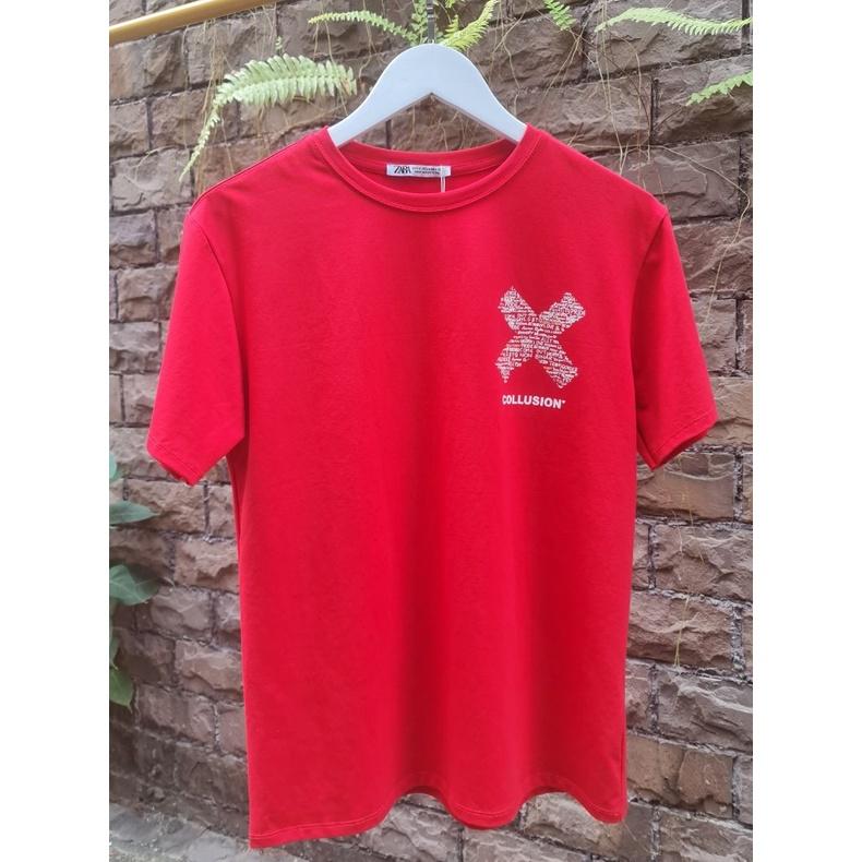 ÁO THUN VNXK IN HÌNH ĐỎ - COTTON 100% 4C FORM CHÂU ÂU