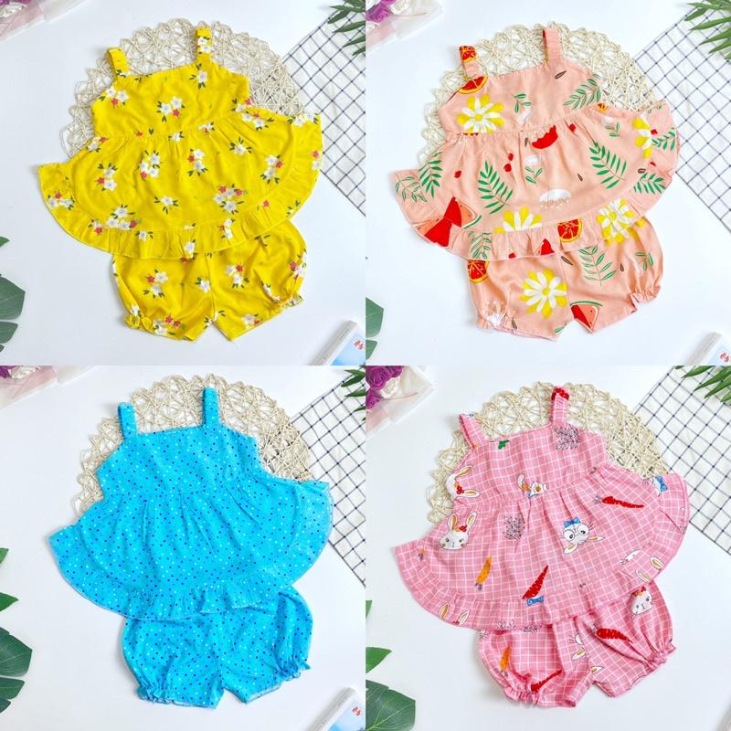 Đồ bộ tôn mềm, mịn, mát cho bé gái 4-9kg
