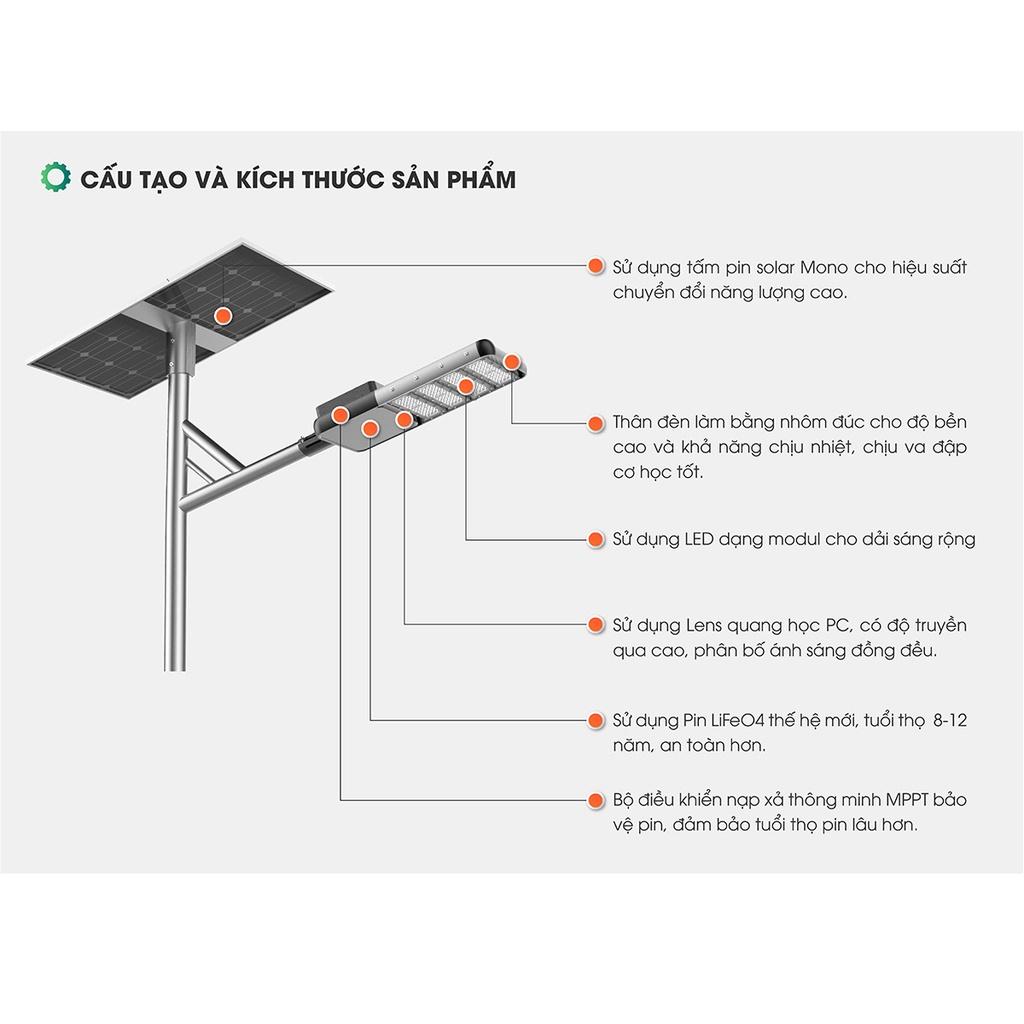 Đèn Led chiếu sáng đường NLMT CSD02 SL 70w Rạng Đông