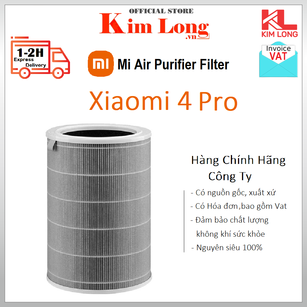 Lõi lọc không khí Xiaomi 4 Pro - Mi Smart Air Purifier 4 Pro Filter Kháng khuẩn - Hàng Chính hãng