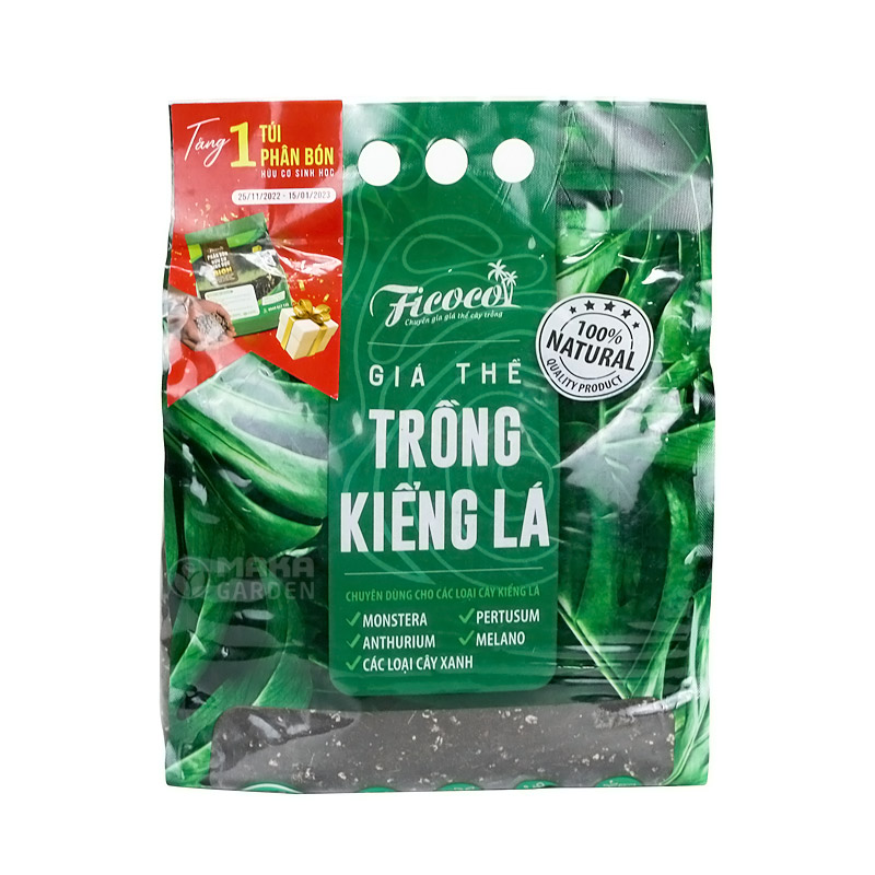 Giá thể trồng kiểng lá Ficoco