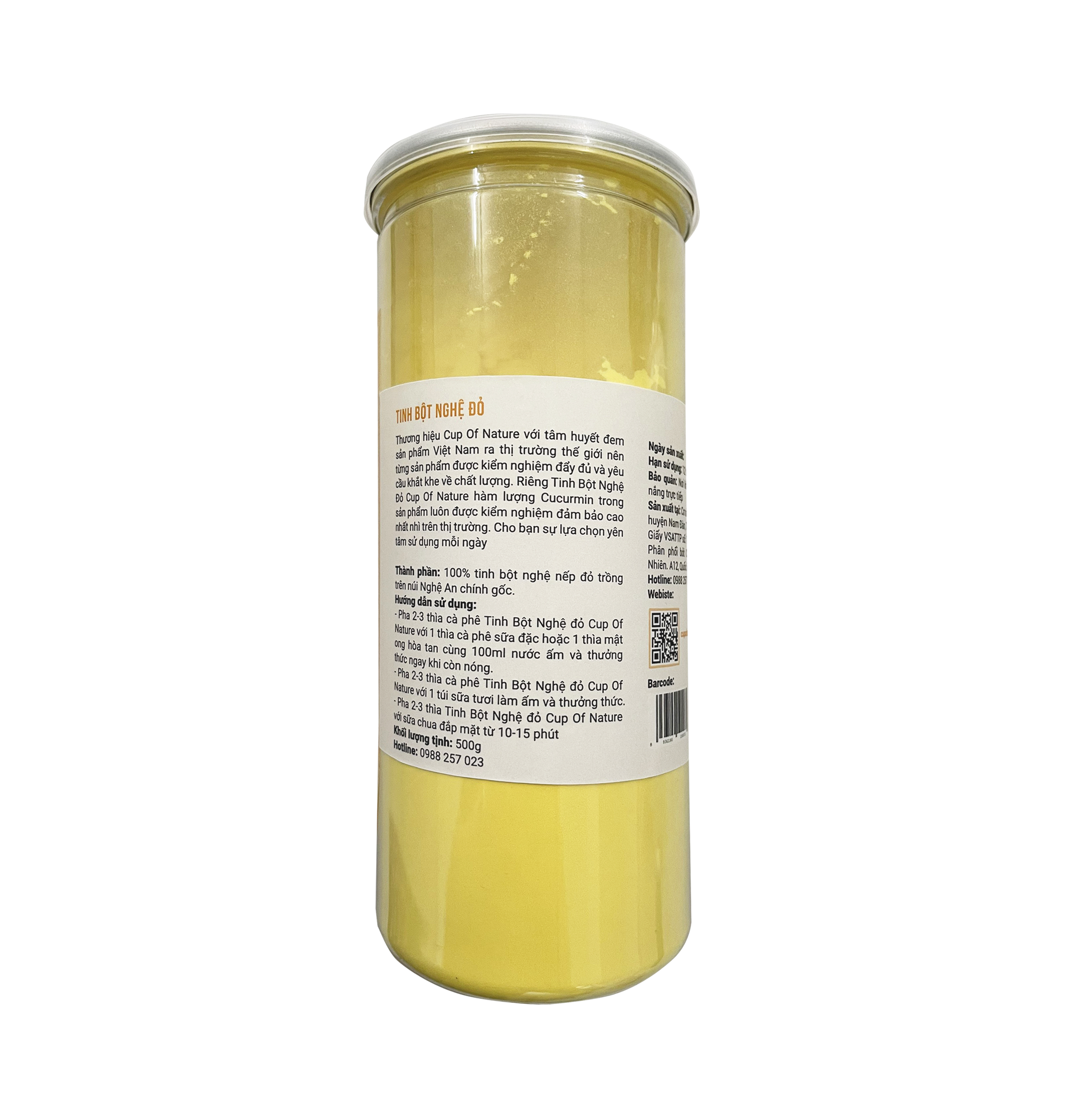 Combo 2 hộp Tinh bột nghệ đỏ Cup Of Nature nguyên chất cao cấp 500g