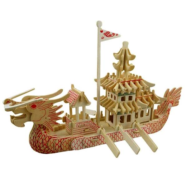 Mô hình lắp ghép 3D bằng gỗ Dragon King - Thuyền rồng