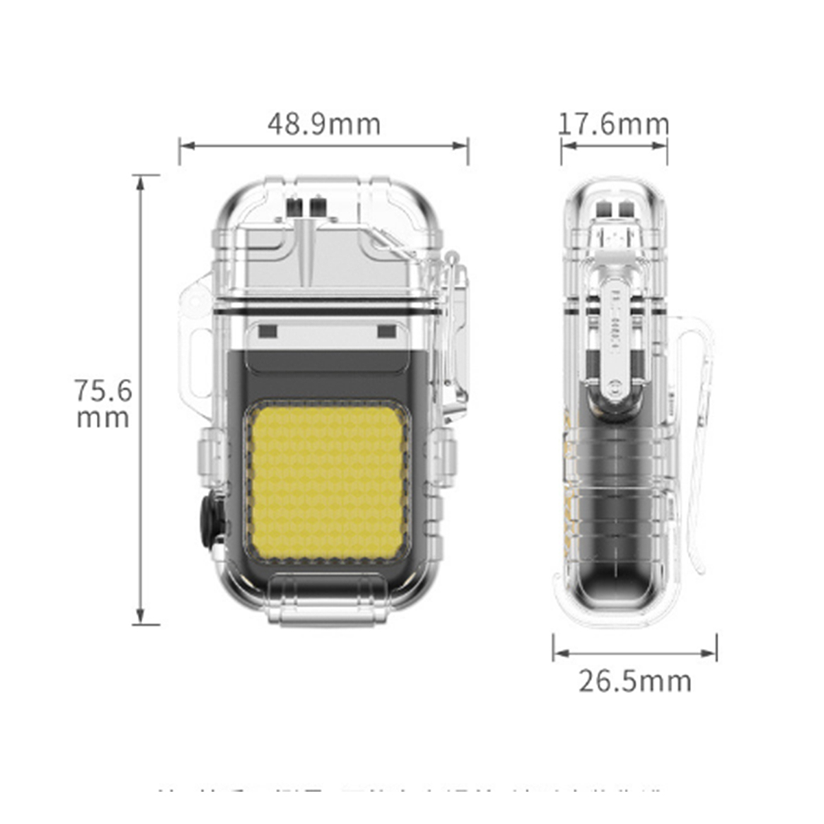 Bật lửa - Hộp quẹt PLASMA đèn FLash ĐA NĂNG 2 TRONG 1 CAO CẤP