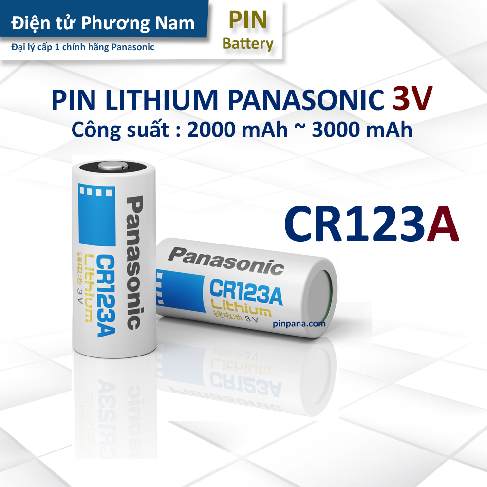 Pin Lithium Panasonic CR-123AW (Hàng chính hãng)