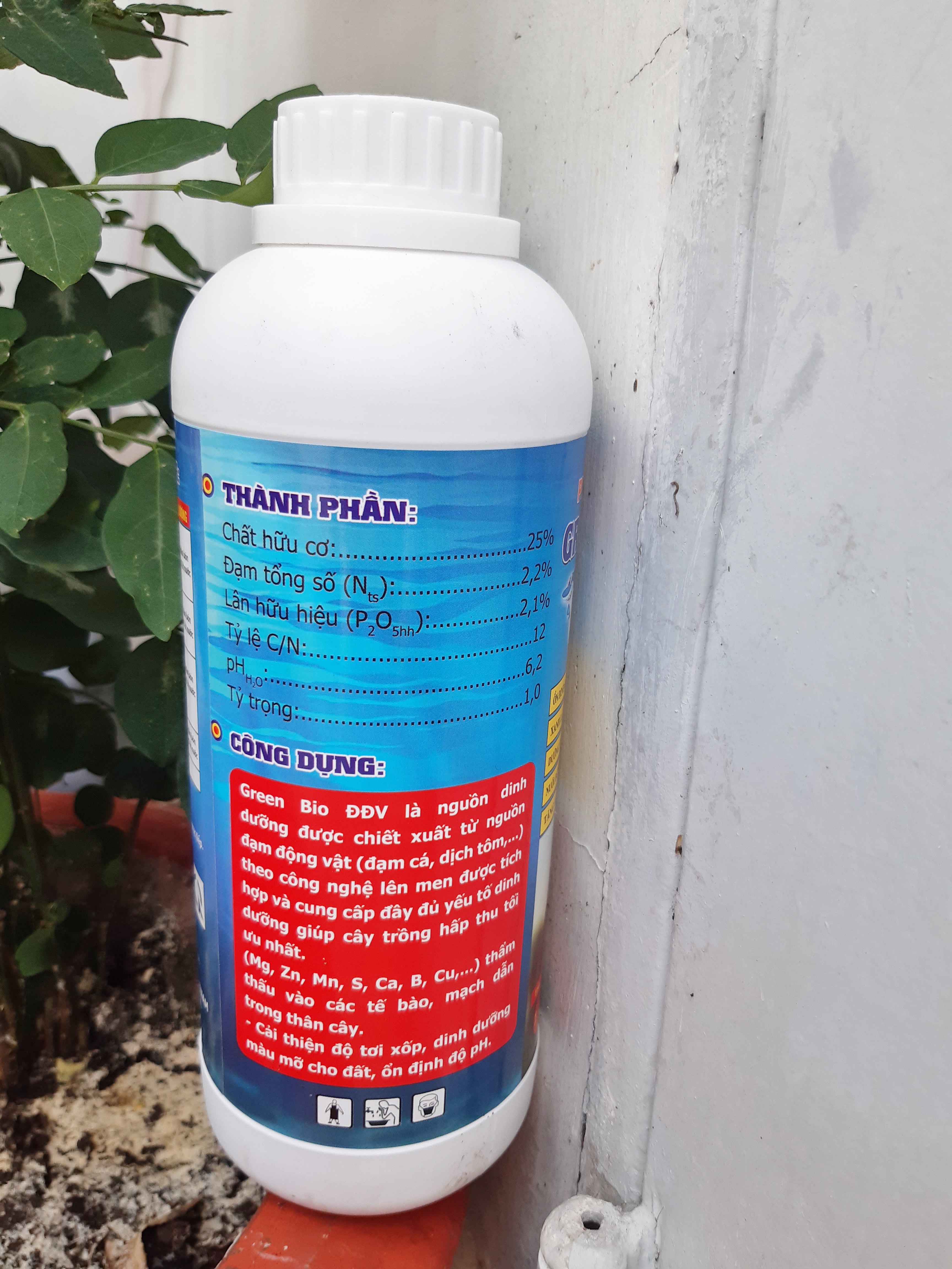1L Phân Hữu Cơ Đạm Cá Tôm giàu Kali pha ra 400L Bón Cây Ăn Trái, Rau & Hoa Cảnh