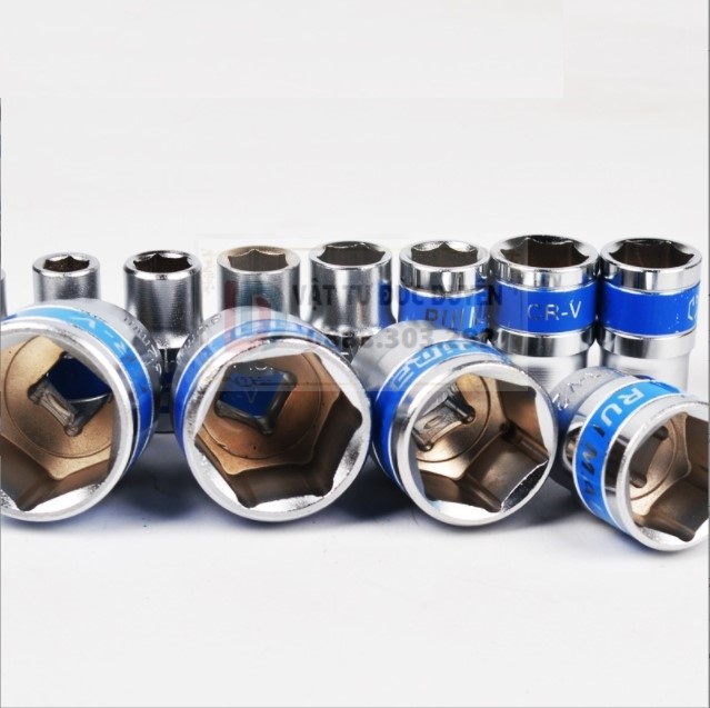 Đầu khẩu 1/2 vặn ốc, bulong, tuýp lục giác thép CR-V 8 9 10 12 13 14 15 16 17 18 22 23 24 27 30 32mm