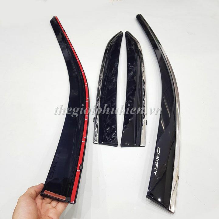 Bộ vè che mưa Toyota Camry 2019 viền INOX cao cấp