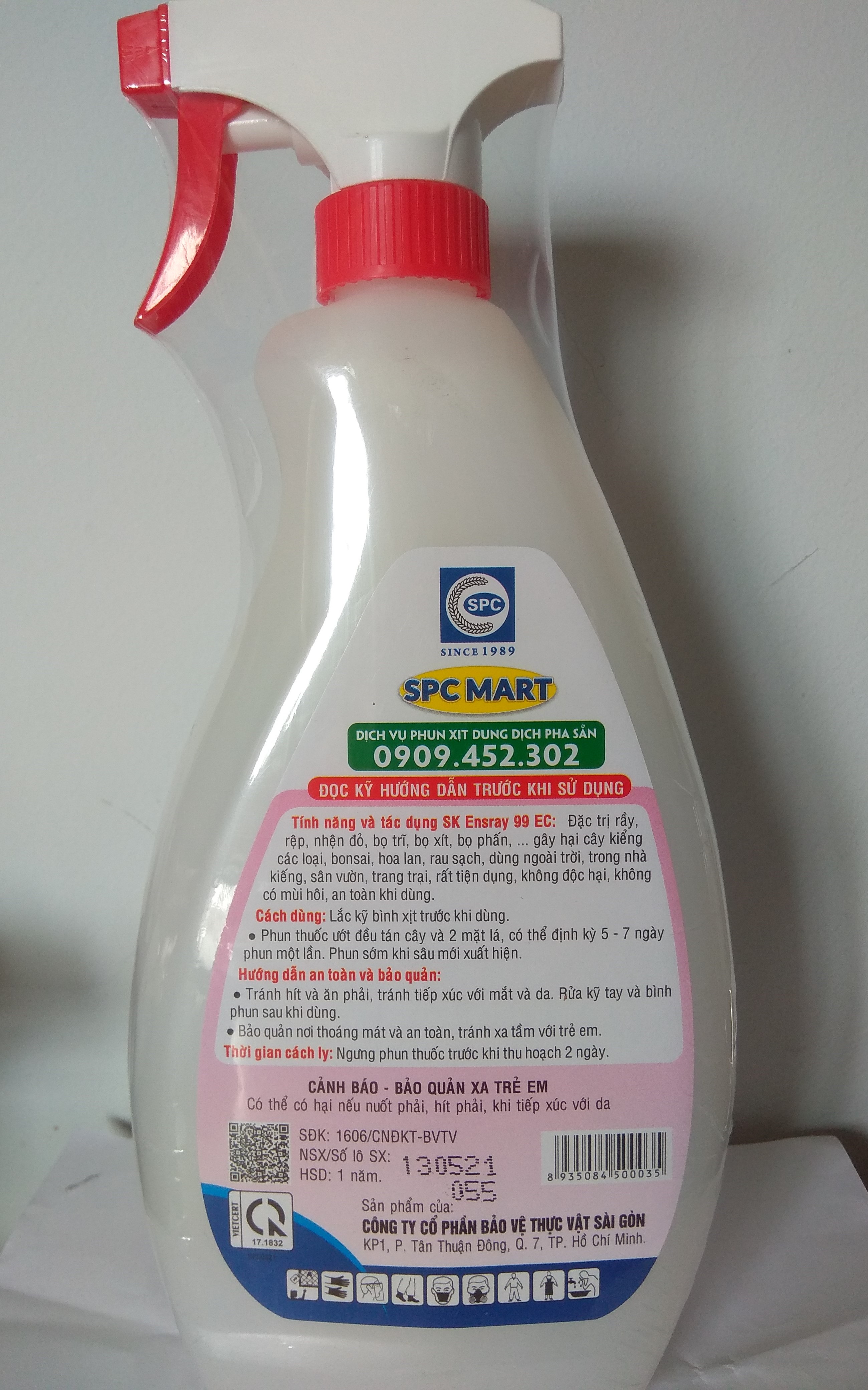 Dầu khoáng SK Enspray 99 trừ bọ trĩ và nhện đỏ - chai XỊT 650ml