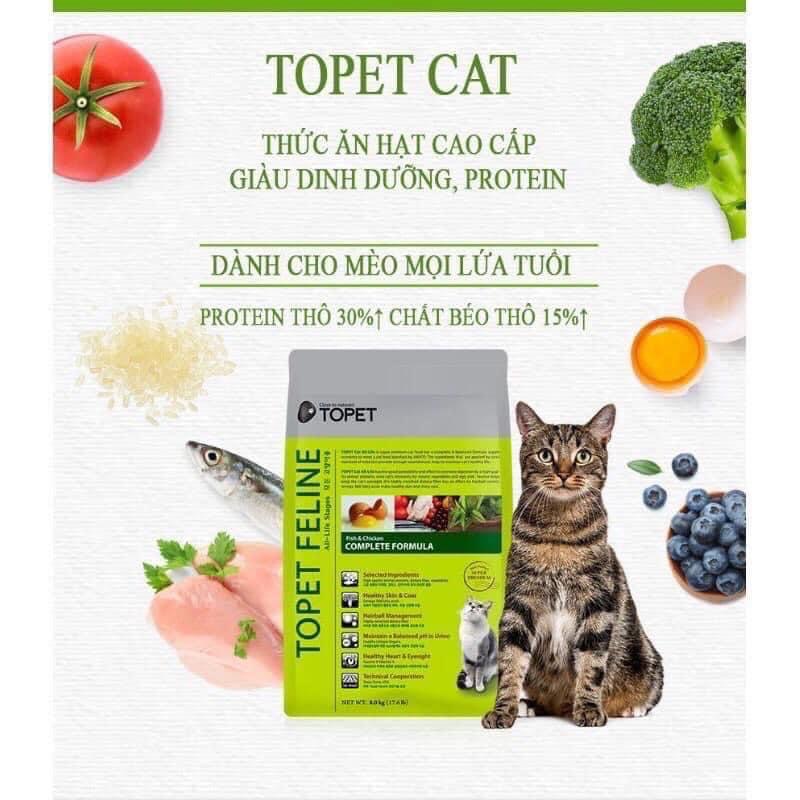 Hạt topet cho mèo