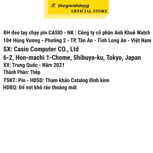 Đồng hồ CASIO 21 mm Nữ LTP-1169D-7ARDF - Hàng Chính Hãng