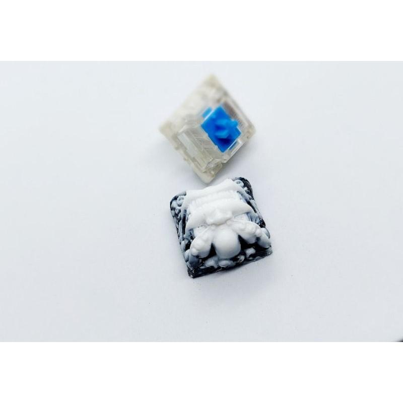 Keycap Shishi Clone tone trắng đen trang trí bàn phím cơ gaming