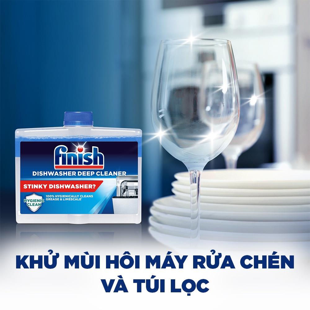 Dung Dịch Tẩy Rửa Máy Rửa Chén Bát Finish Dishwasher Deep Cleaner - chai 250ML