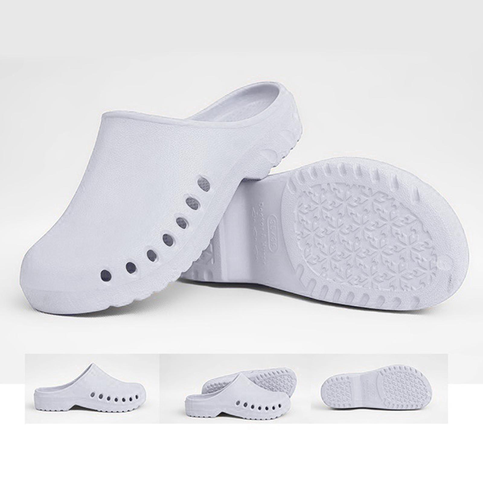 1 Pair Women's Work Clog Men Work Shoes, Nurse Shoes, Chef Shoes Slip Resistant Lightweight Doctor Slipers Summer Beach Sandals Footwear