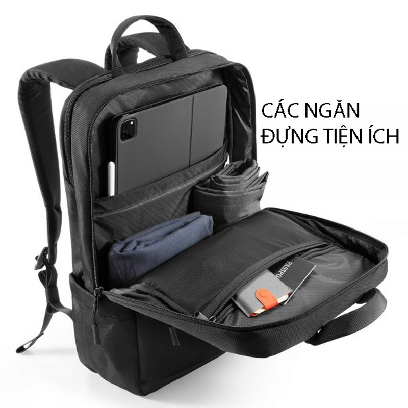 Balo chính hãng TOMTOC (USA) Premium Commuting &amp; Travel - H71-E01 (22L) cho Laptop 16 inch