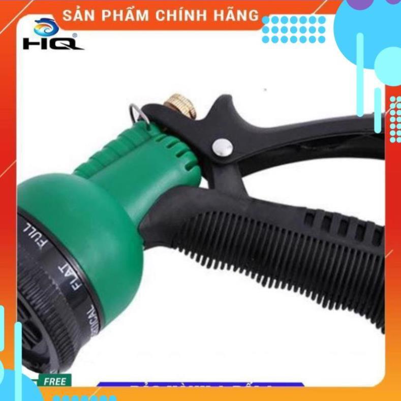 Vòi xịt rửa xe,Vòi phun nước tưới cây tăng áp thông minh 8 chế độ 815576 (cút vàng,nối xanh - dây xanh)