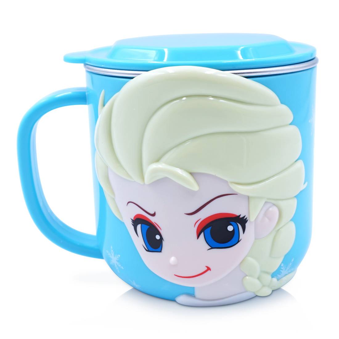 Ly cốc giữ nhiệt Disney hình Frozen Elsa có nắp và quai cầm cho bé - 260ml