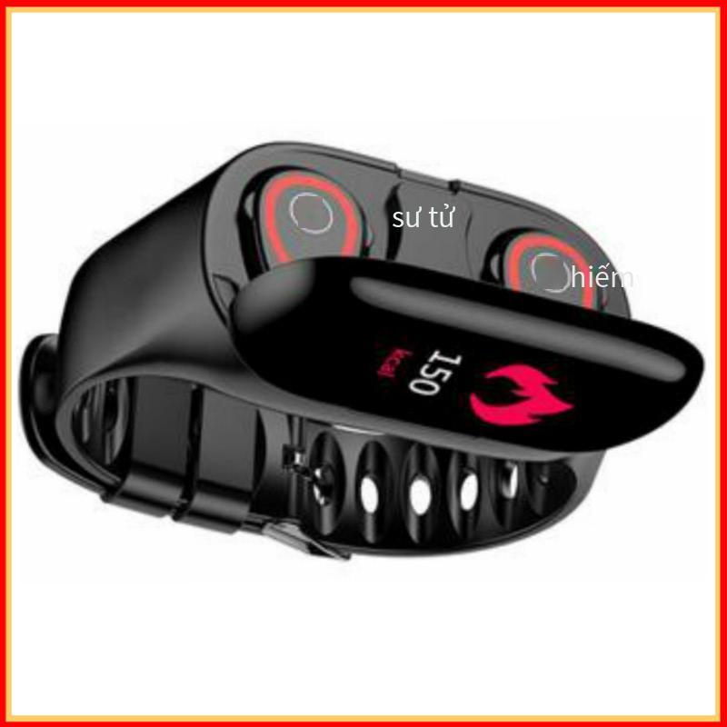 Khuyến mại M1 màn hình màu tai nghe không dây bluetooth 5.0 đếm bước nhịp tim theo dõi huyết áp tập thể dục vòng đeo tay thông minh ip65