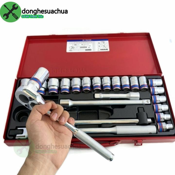Bộ tuýp 1/2 Kingtony 4526MR 10-32mm 6 cạnh gồm 24 chi tiết loại 1/2