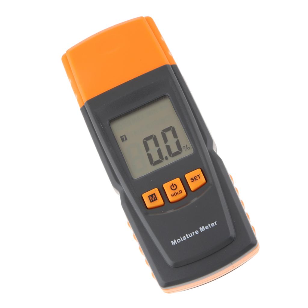 GM605 Kỹ Thuật Số Đồng Hồ Đo Độ Ẩm Gỗ 2 Chân Độ Ẩm Bút Thử Gỗ Ẩm Ướt Đầu Báo