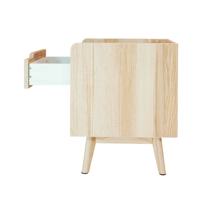 SB Furniture, KC-PLAY, Jabo Bedside Cabinet, Lindberg Oak Color, W40xD40xH50 cm.