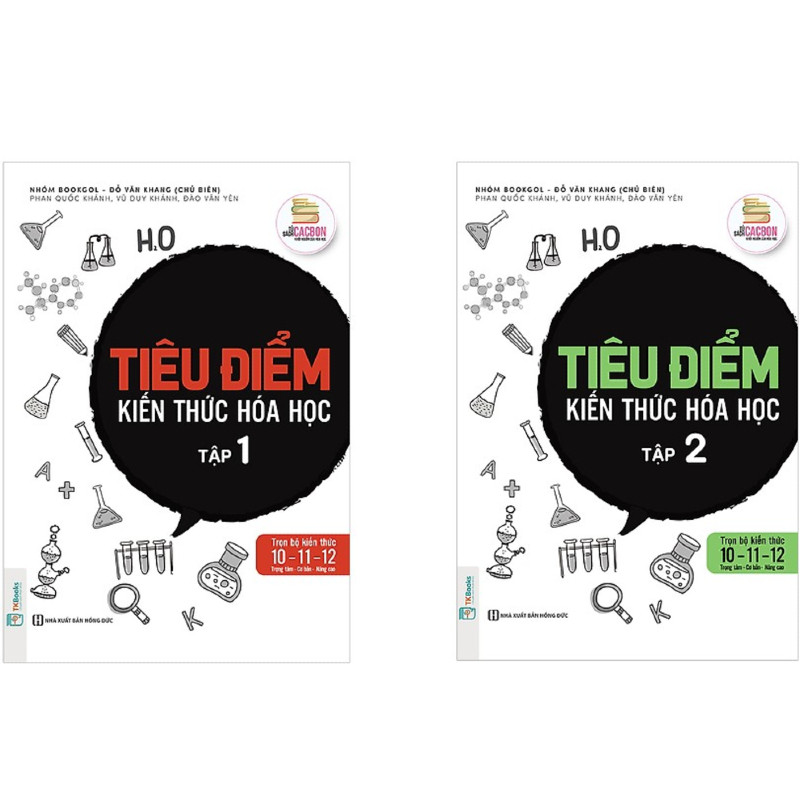 Combo Tiêu điểm kiến thức Hóa học tập 1+2