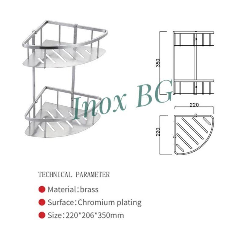 Kệ đựng dầu gội, sữa tắm Inox 304 mờ