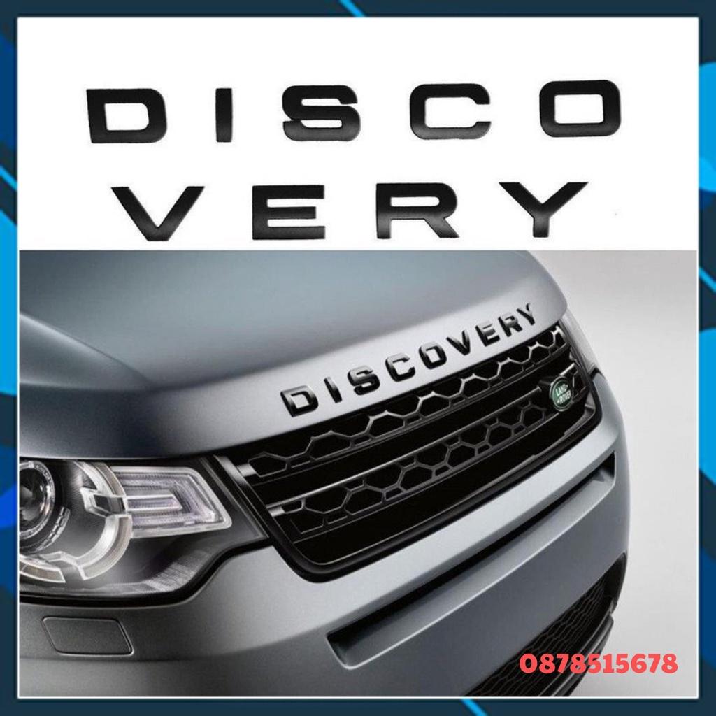 Chữ DISCOVERY Nổi 3D Trang Trí Ô Tô, Chữ Nổi Dán Xe, Chữ Trang Trí Ô Tô – Có Sẵn Keo Dán 3M 3 Màu Lựa Chọn