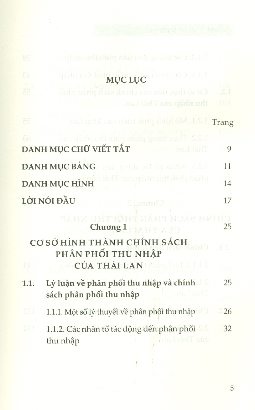 Chính Sách Phân Phối Thu Nhập Của Thái Lan Và Hàm Ý Cho Việt Nam